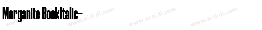 Morganite BookItalic字体转换